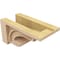 Ekena Millwork 6"W x 12"D x 6"H Wide Alma Rough Cedar Woodgrain TimberThane Corbel, Primed Tan CORUR06X12X06ALMRCPR - alternate 5